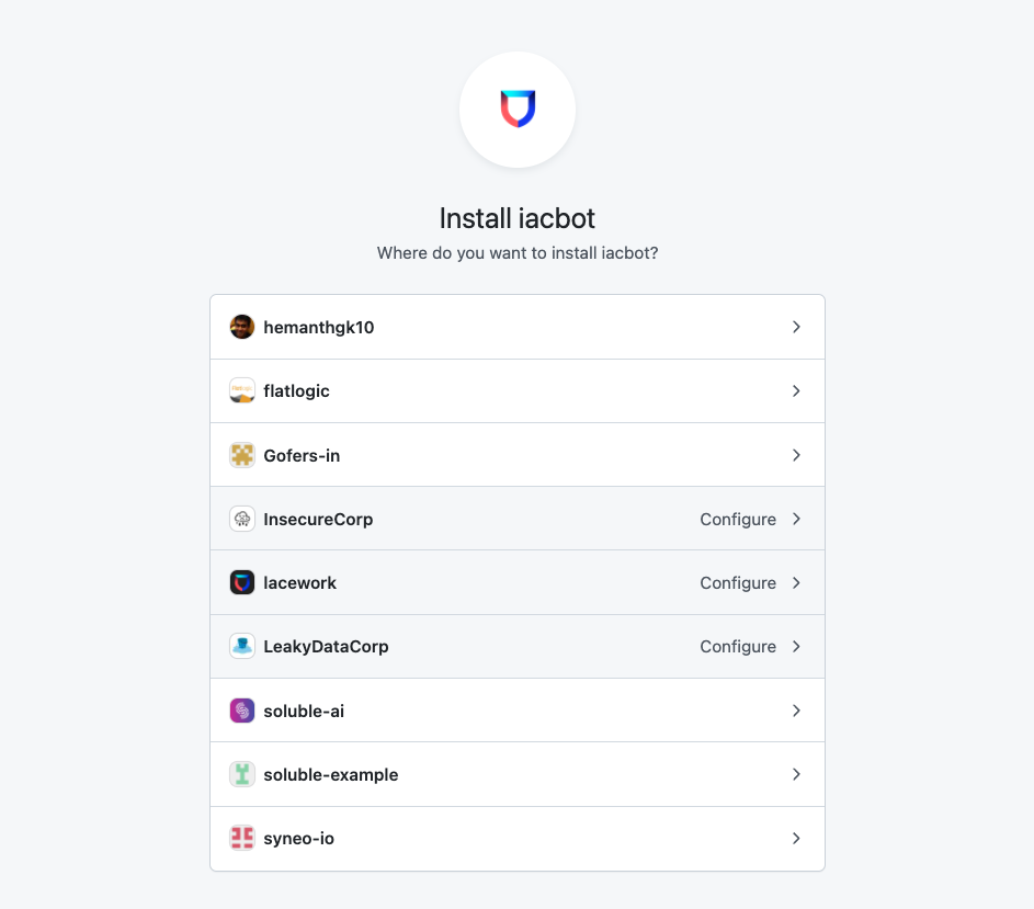 Where do you want to install iacbot Where do you want to install iacbot