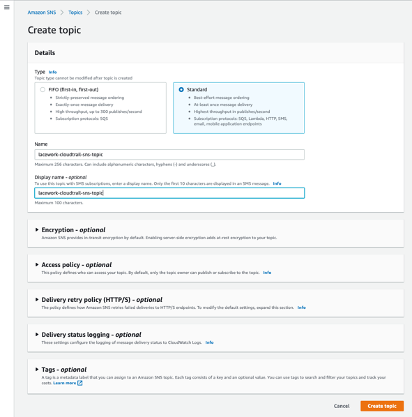 create-standard-sns-topic