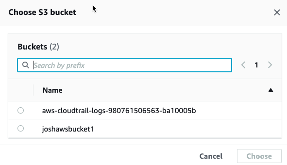 choose-s3-bucket