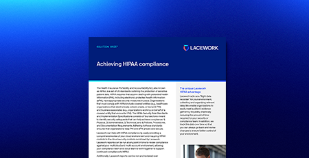 Achieving HIPAA compliance