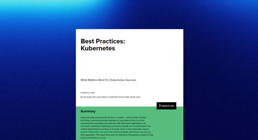 Forrester Research: Best Practices: Kubernetes